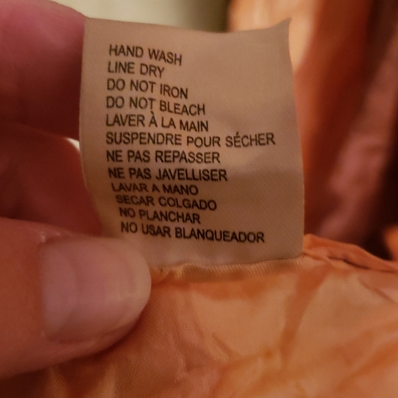 Final price - Silk orange and brown scarf - Picture 4 of 4